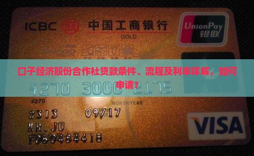 口子经济股份合作社贷款