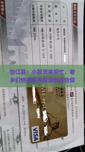 台江县小额贷款
