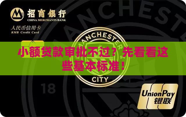 小额贷款审核基本标准