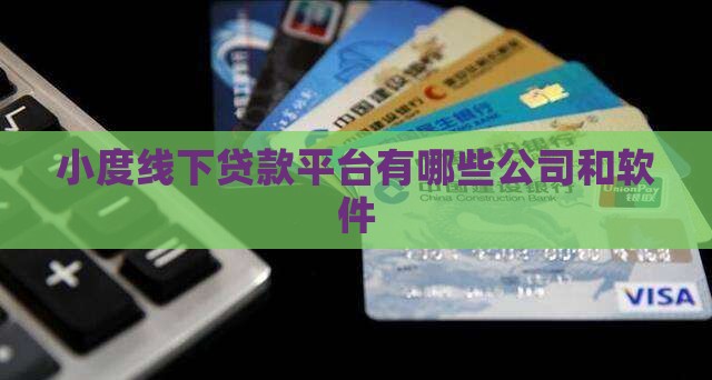 小度线下贷款平台有哪些