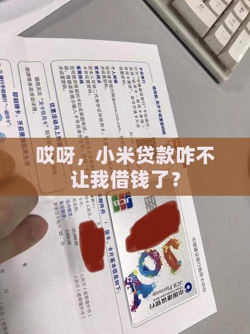 小米贷款不能借款了