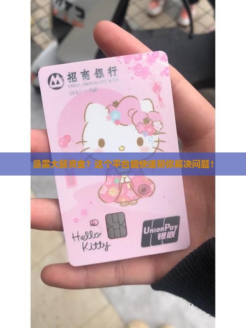 快捷大额贷款平台