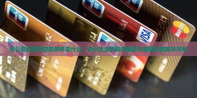 各公司获得贷款的条件是什么