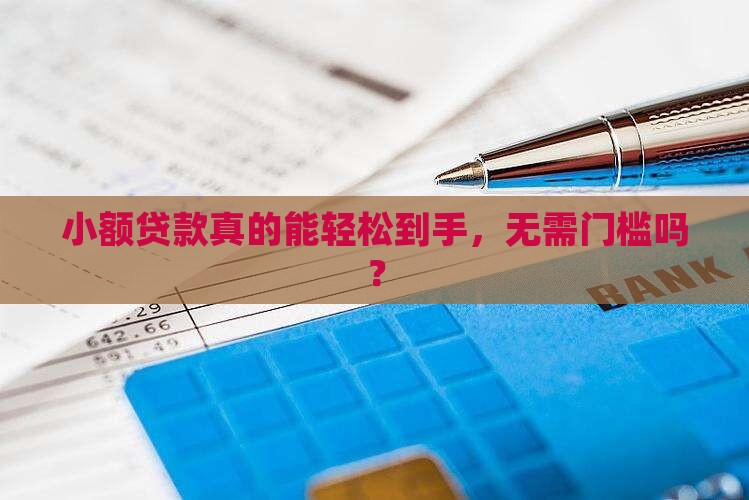 小额贷款必过无门槛吗