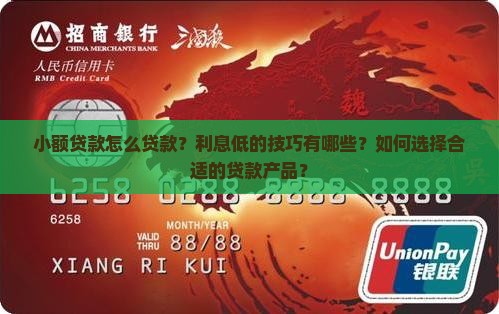 小额贷款怎么贷款利息低