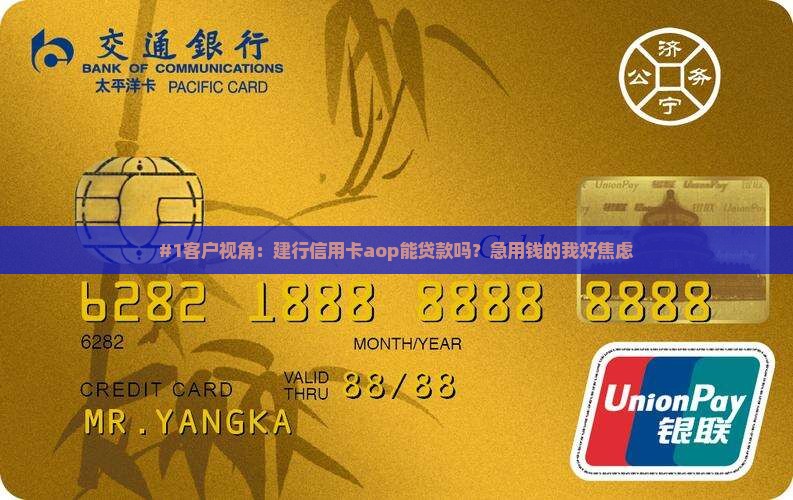 建行信用卡aop可以贷款吗