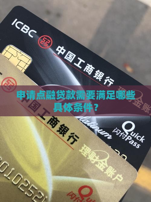 在点融贷款需要什么条件