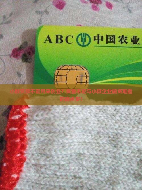 小额贷款不能用来创业