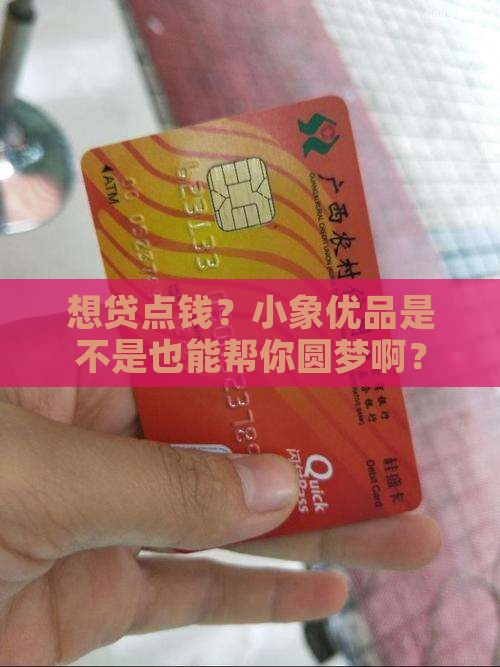 小象优品可以贷款吗