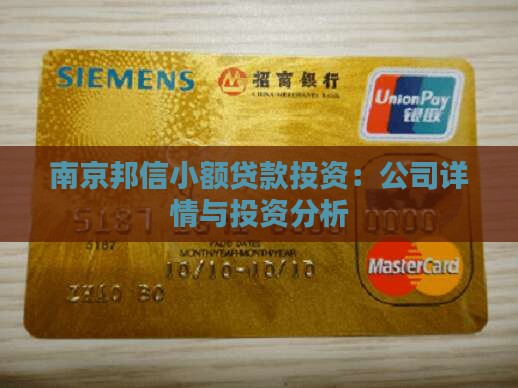 南京邦信小额贷款投资