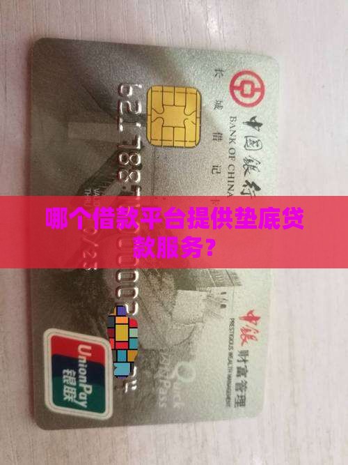 哪个平台能垫底贷款呢