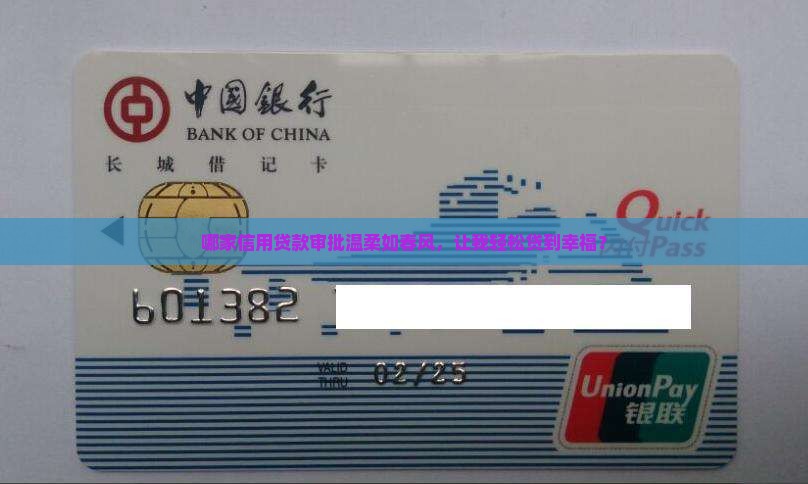 哪里信用贷款好批