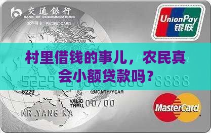 农民在农村小额贷款吗