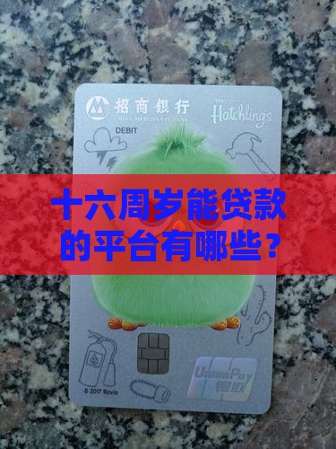 十六周岁能贷款的平台