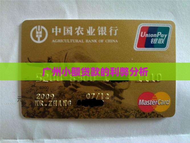 广州小额贷款利弊分析