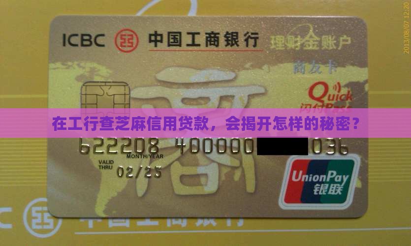 工行查芝麻信用贷款