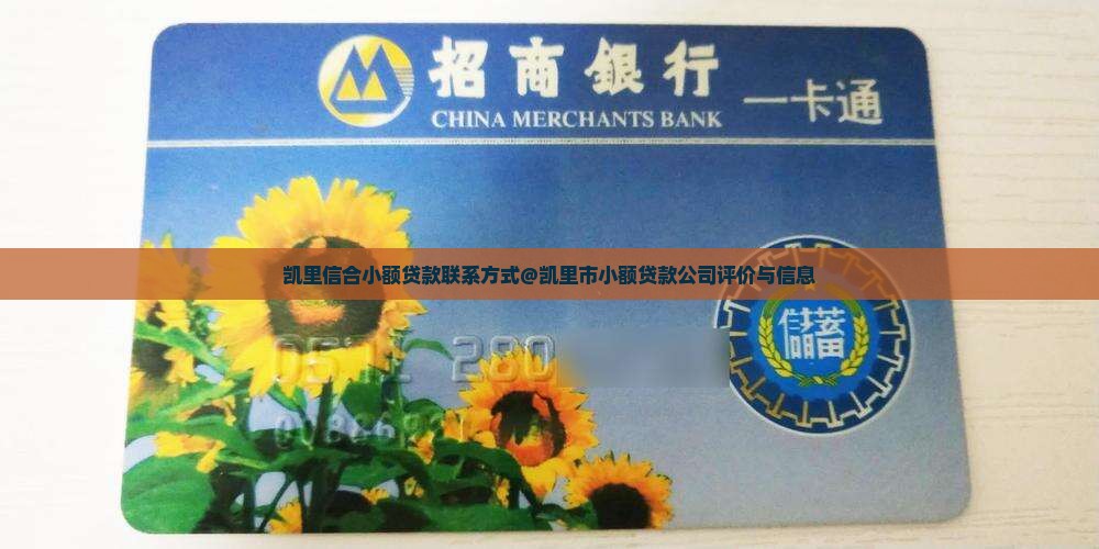 凯里信合小额贷款