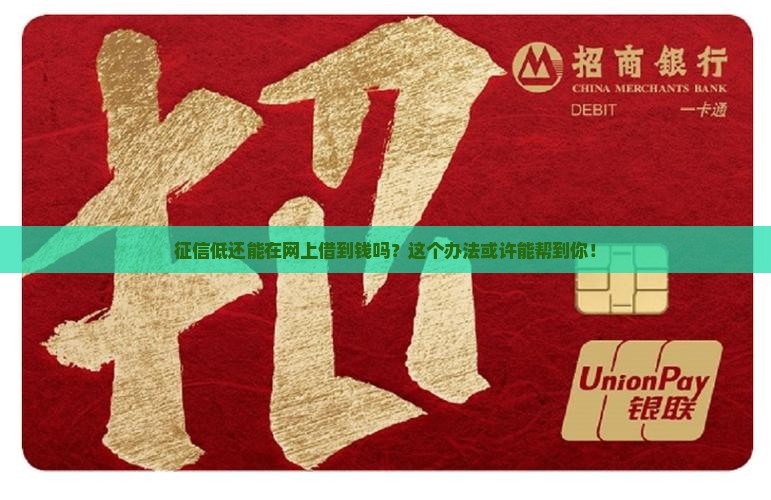 征信低怎么在网上贷款呢
