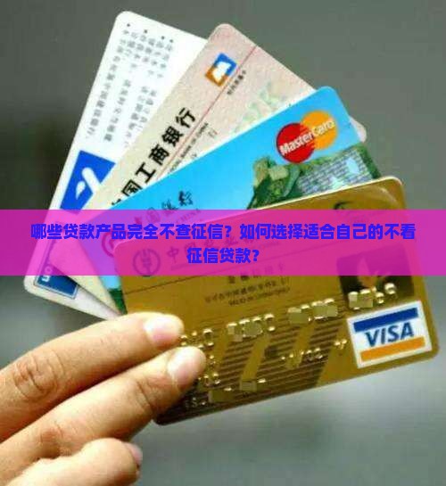 完全不看征信的贷款是哪些