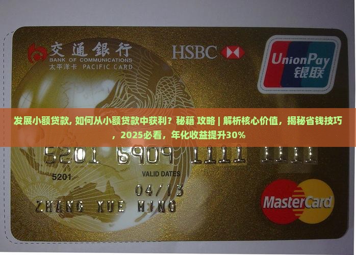 发展小额贷款