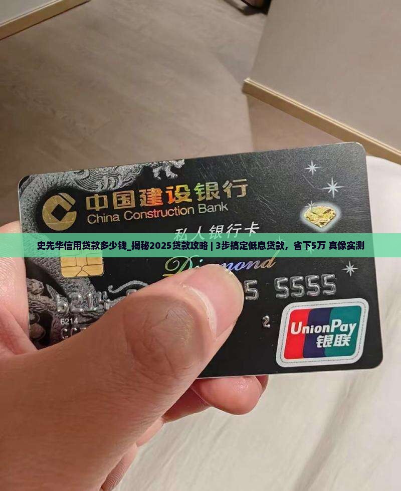 史先华信用贷款多少钱