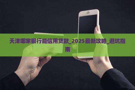 天津哪家银行能信用贷款