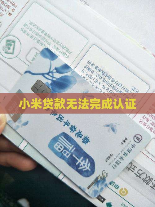 小米贷款点不了认证