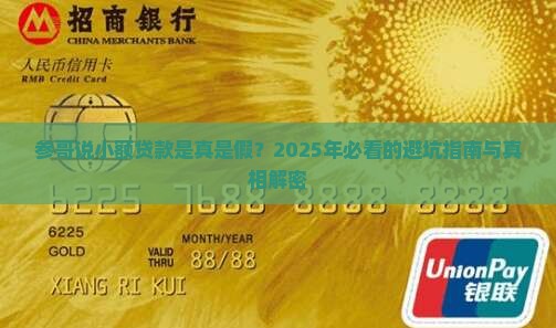 参哥说小额贷款是真的吗