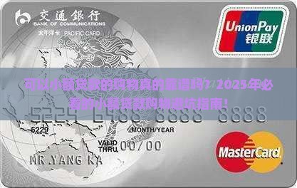 可以小额贷款的购物