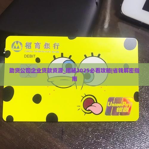 助贷公司企业贷款资源