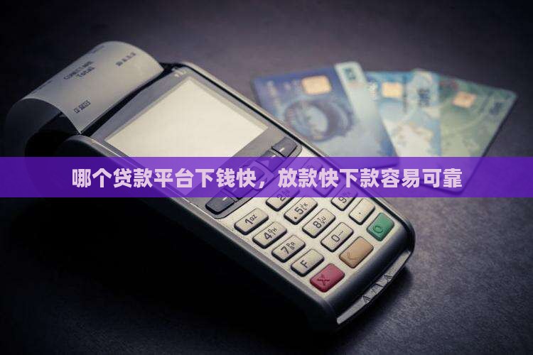 哪个贷款平台下钱快