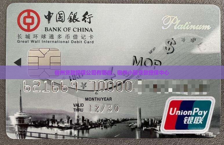 宿州贷款担保公司有哪些