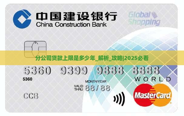分公司贷款上限是多少年