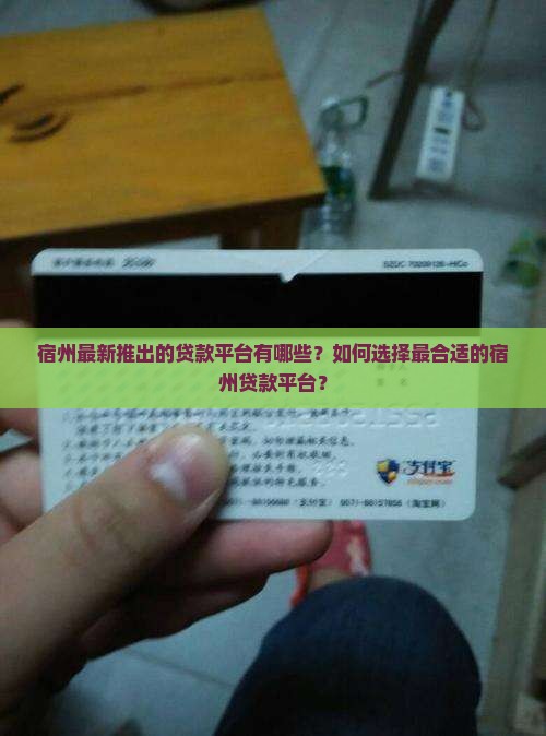 宿州刚出的贷款平台叫啥