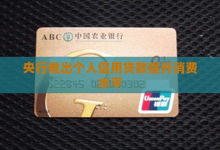 央行落实个人信用贷款