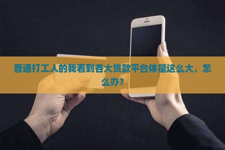 各大贷款平台体量