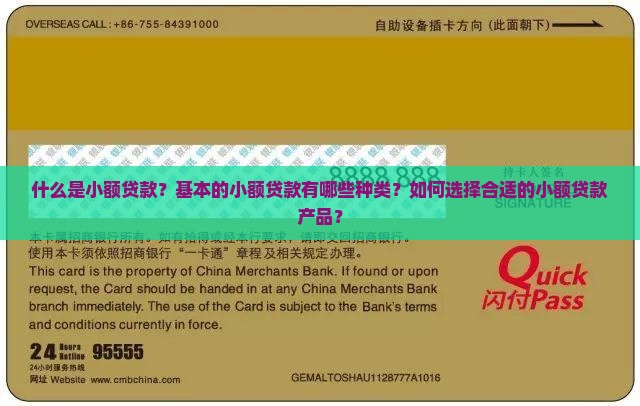 基本的小额贷款有哪些