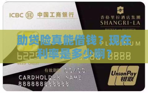 助贷险可以贷款吗现在多少钱