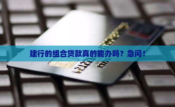 建设银行能不能组合贷款