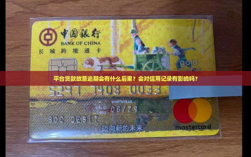 平台贷款故意逾期