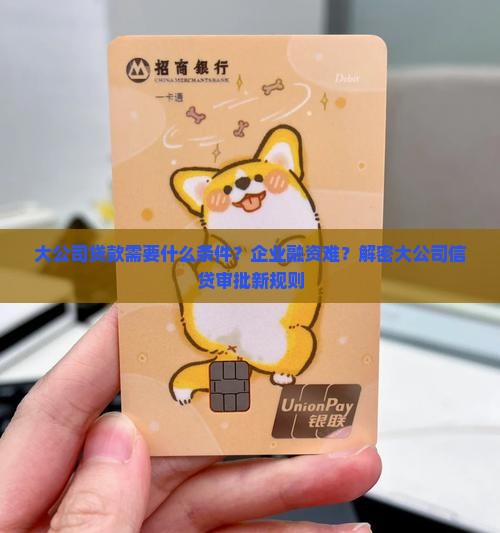 大公司贷款需要什么条件