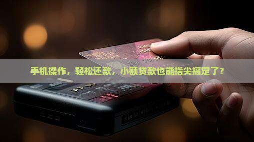 小额贷款可以在手机还吗