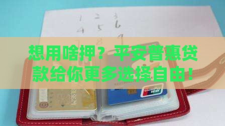 平安普惠用什么抵押贷款