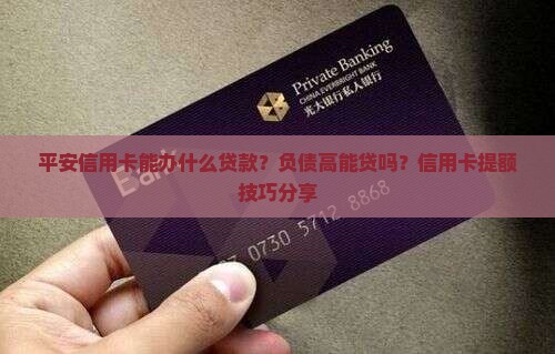 平安信用卡能办什么贷款