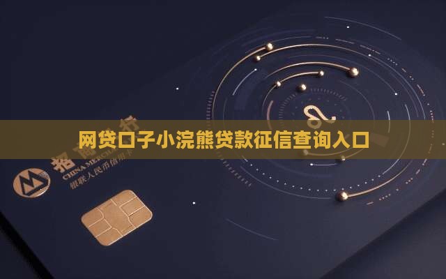 小浣熊贷款口子