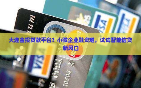 大连金投贷款平台