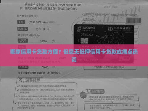 哪家信用卡贷款方便