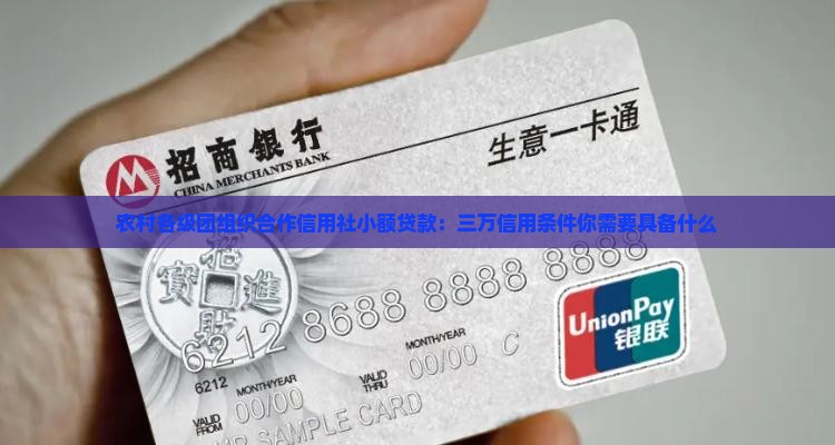 农村小额贷款三万