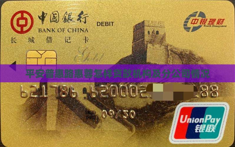 平安普惠路惠蓉怎样贷款