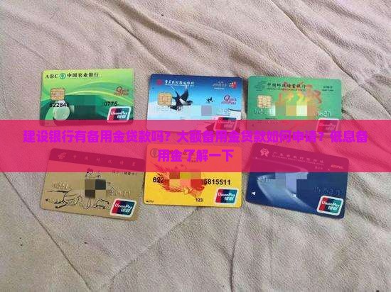 建设银行有备用金贷款吗
